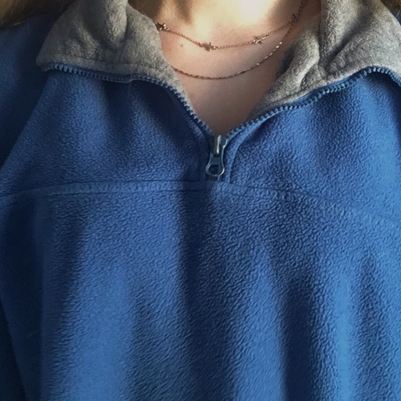 Blue Quarter Zip Pullover - Picture 3 of 3